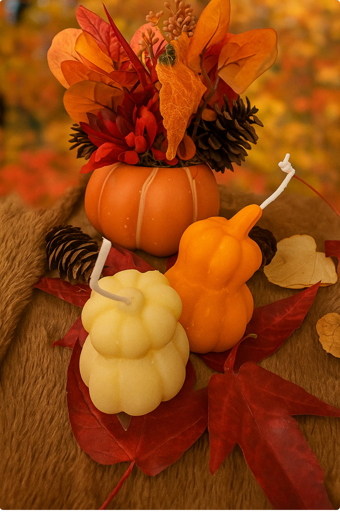 Magical Fall 2 (4 pumpkin candles) - Scented